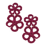 Tahiti Raffia Statement Earrings