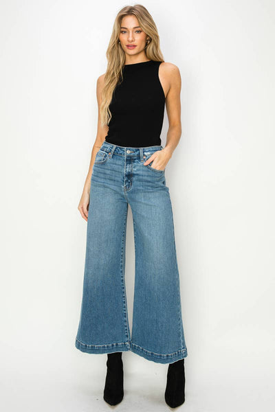 HIGH RISE CROP PALAZZO JEANS: 13 (30)
