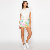 Garden Print Shopper Bag Shorts