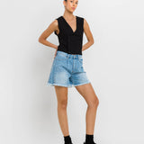 SUPER HIGH RISE PLEATS SHORTS