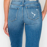 HIGH RISE TAPERED LEG JEANS: 9 (28)