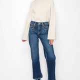 TUMMY CONTROL HIGH RISE STRAIGHT JEANS: 5 (26)