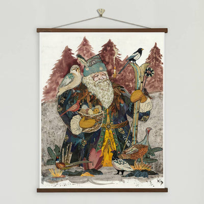 SANTA CLAUS Vintage 16 X 20