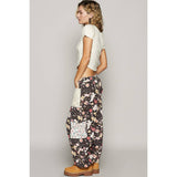Floral print cargo pants