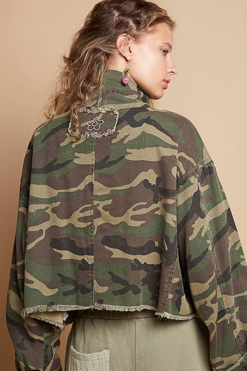 semi-cropped camo jacket