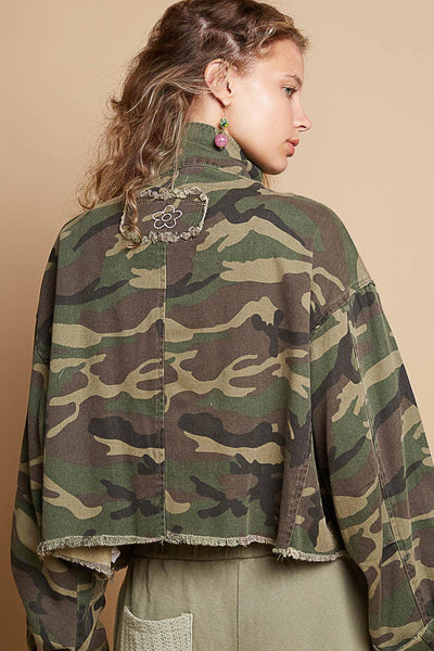 semi-cropped camo jacket