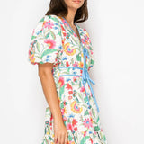 Flower Print Midi Dress