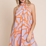 halter neck short sundress