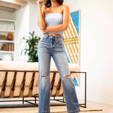 HIGH RISE STRAIGHT LEG JEANS: 5 (26)