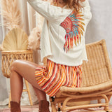 PLUS Embroidered Denim Jacket