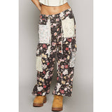 Floral print cargo pants