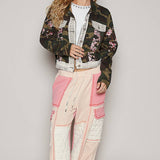 flower patch camo jacket