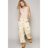 Floral print cargo pants