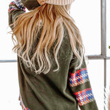 Green Christmas Reindeer Sweater