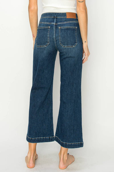 HIGH RISE CROP PALAZZO JEANS: 3 (25)
