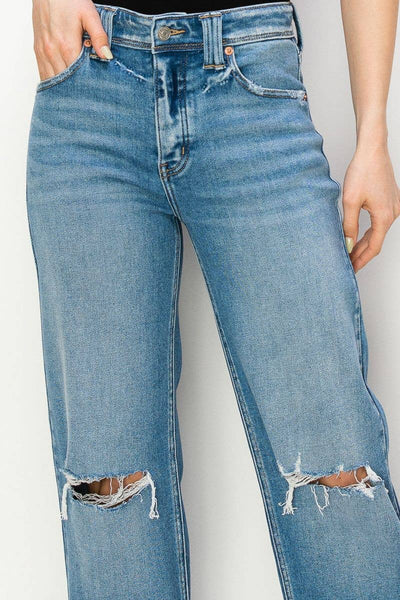 HIGH RISE STRAIGHT LEG JEANS: 3 (25)