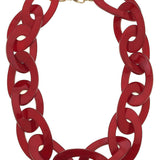 Cheryl Statement Resin Linked Chain Necklace