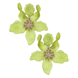 Chloe Resin Flower Statement Earrings