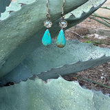 Kingman Turq & Crystal Earring