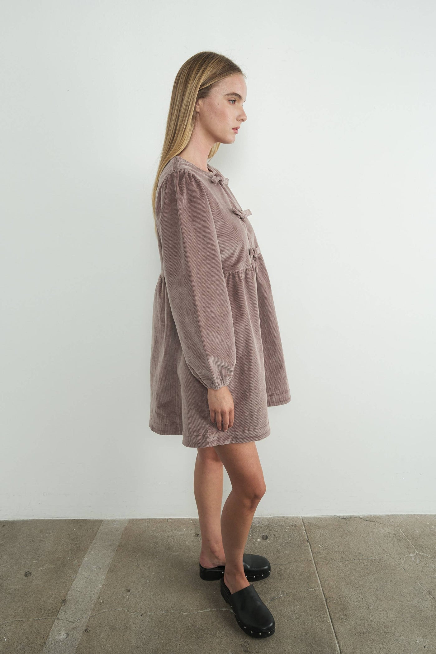 CORDUROY BABYDOLL DRESS