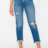 HIGH RISE TAPERED LEG JEANS: 3 (25)