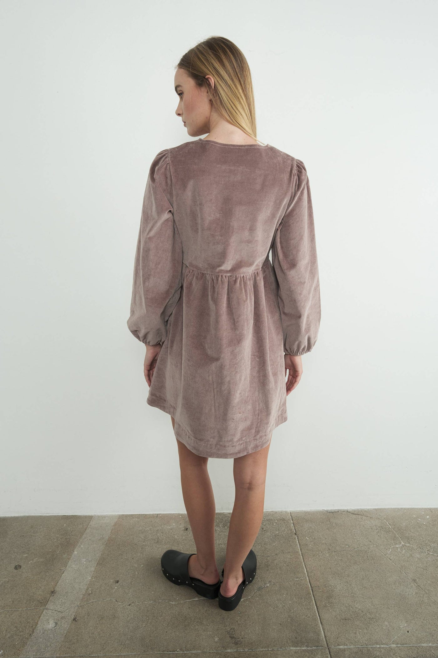 CORDUROY BABYDOLL DRESS