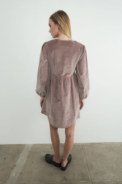 CORDUROY BABYDOLL DRESS
