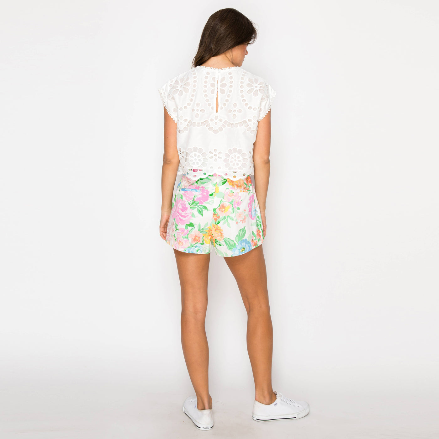 Garden Print Shopper Bag Shorts