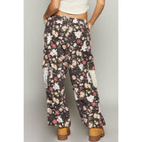 Floral print cargo pants