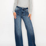 Tummy Control High Rise Relaxed Flare Jeans
