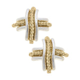 Serena Cross Stud Earrings