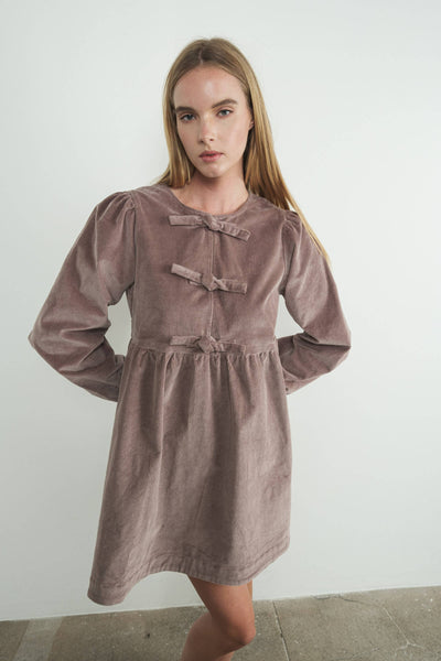 CORDUROY BABYDOLL DRESS