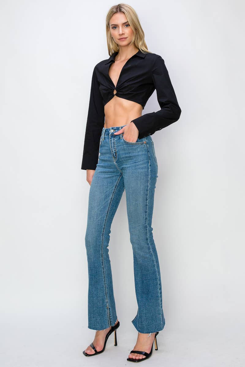 HIGH RISE FLARE JEANS: 5 (26)