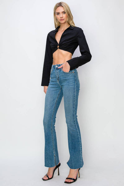 HIGH RISE FLARE JEANS: 5 (26)