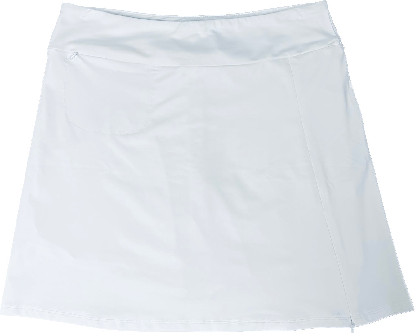 White Zip Skort