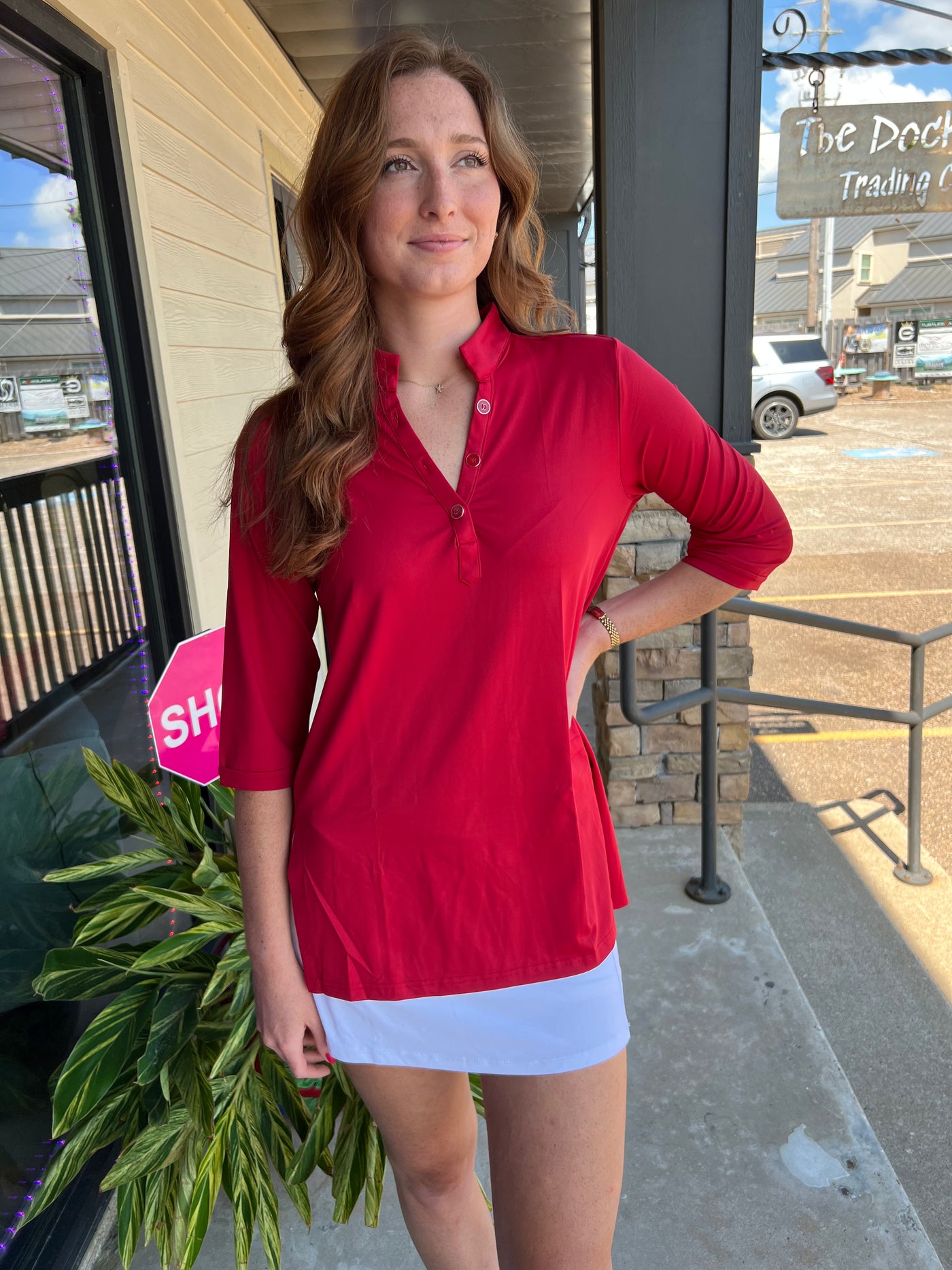 Crimson Travel Tunic