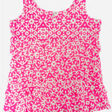 Pink & White Cha Cha Tank Top