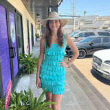 Seaglass Aqua Cha Cha Dress