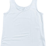 White Scoop Neck Tank Top