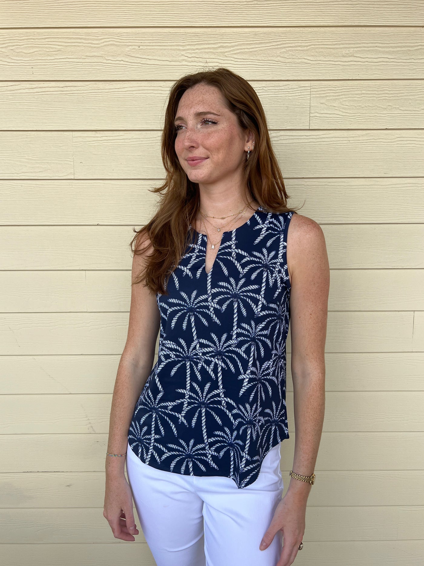 PRNV Sleeveless Keyhole Top