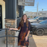 Multi Printed Crush Dress