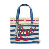 Striped Love Tote