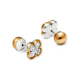 Massandra Reversible Flower Post Earrings