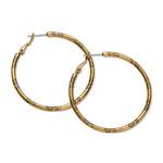 Large Hoop Charm Earrings