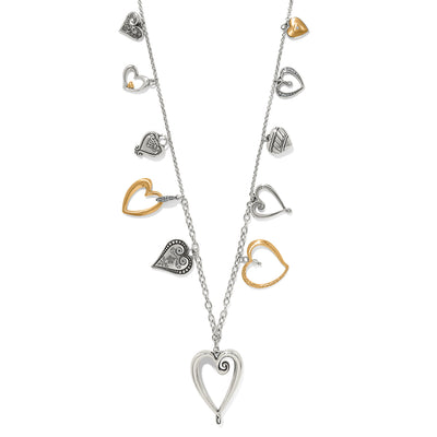 One Heart Large Long Necklace