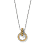 Mosaic Two Tone Link Ring Necklace