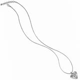 Contempo Heart Badge Clip Necklace