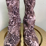 Preston White and Black Animal Print Boot
