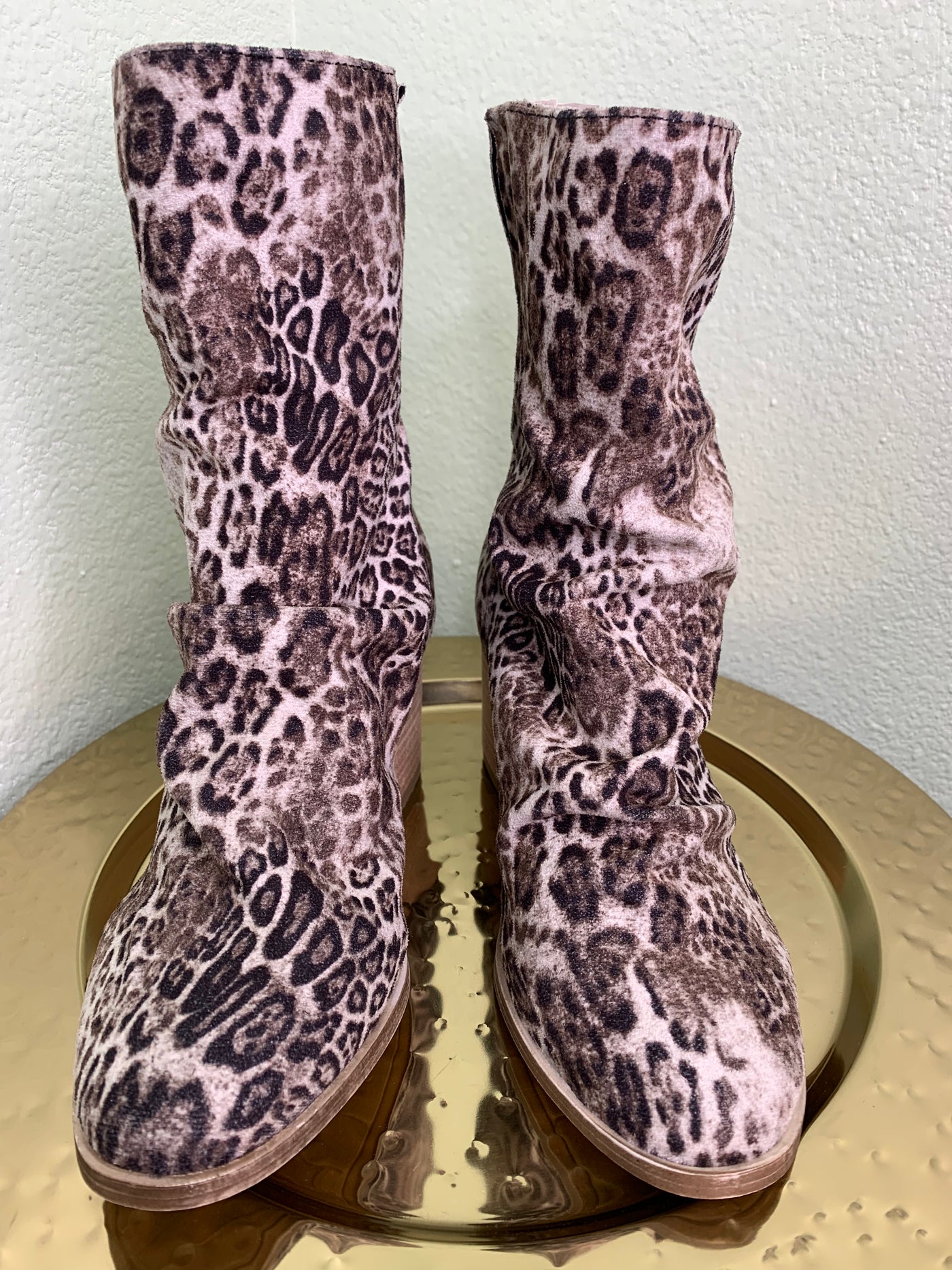 Preston White and Black Animal Print Boot