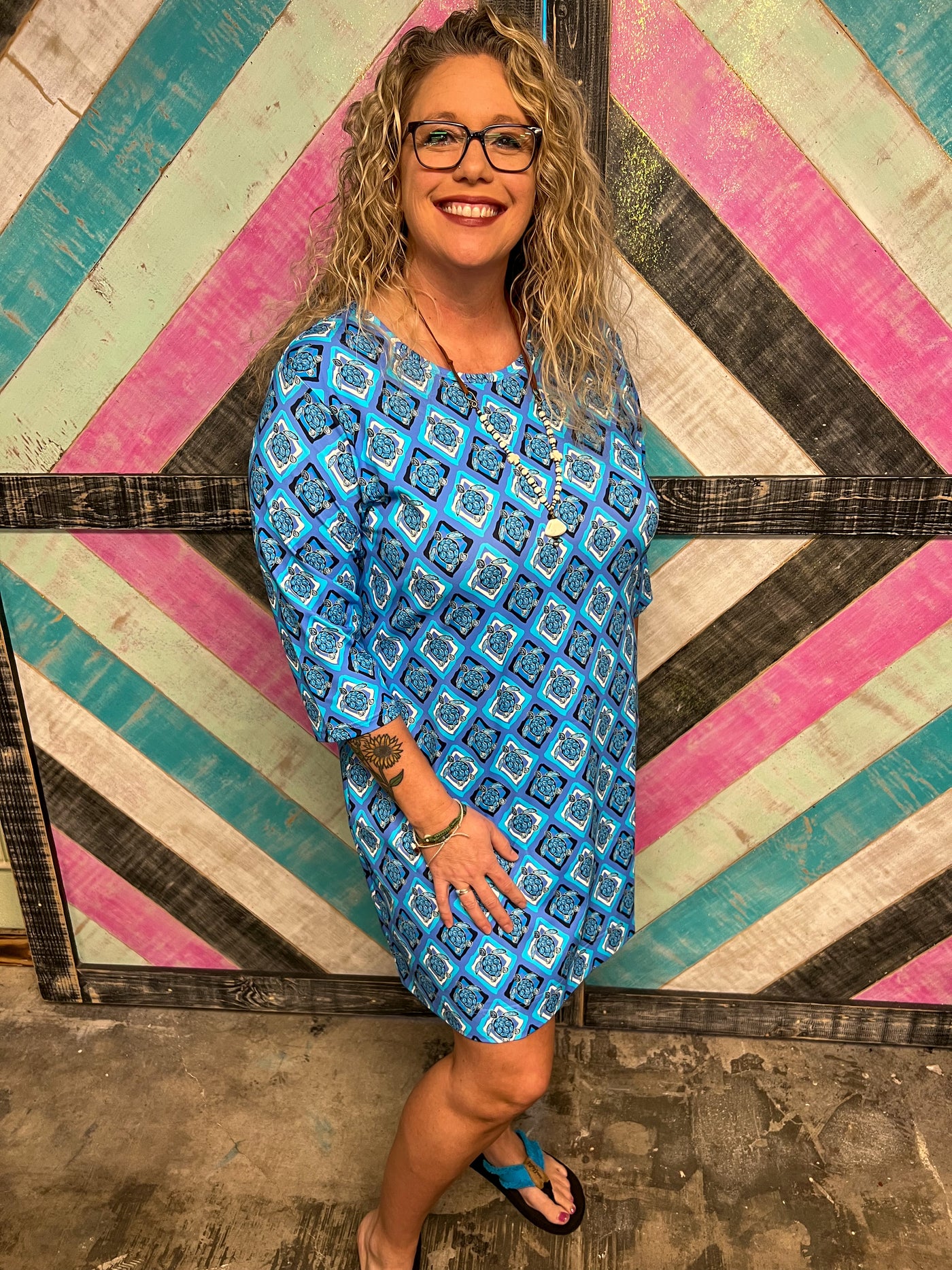 Blue Turtle Travel Dress